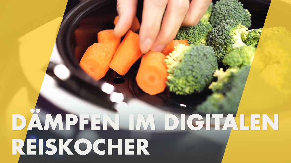 Dämpfen im Digitalen Reiskocher